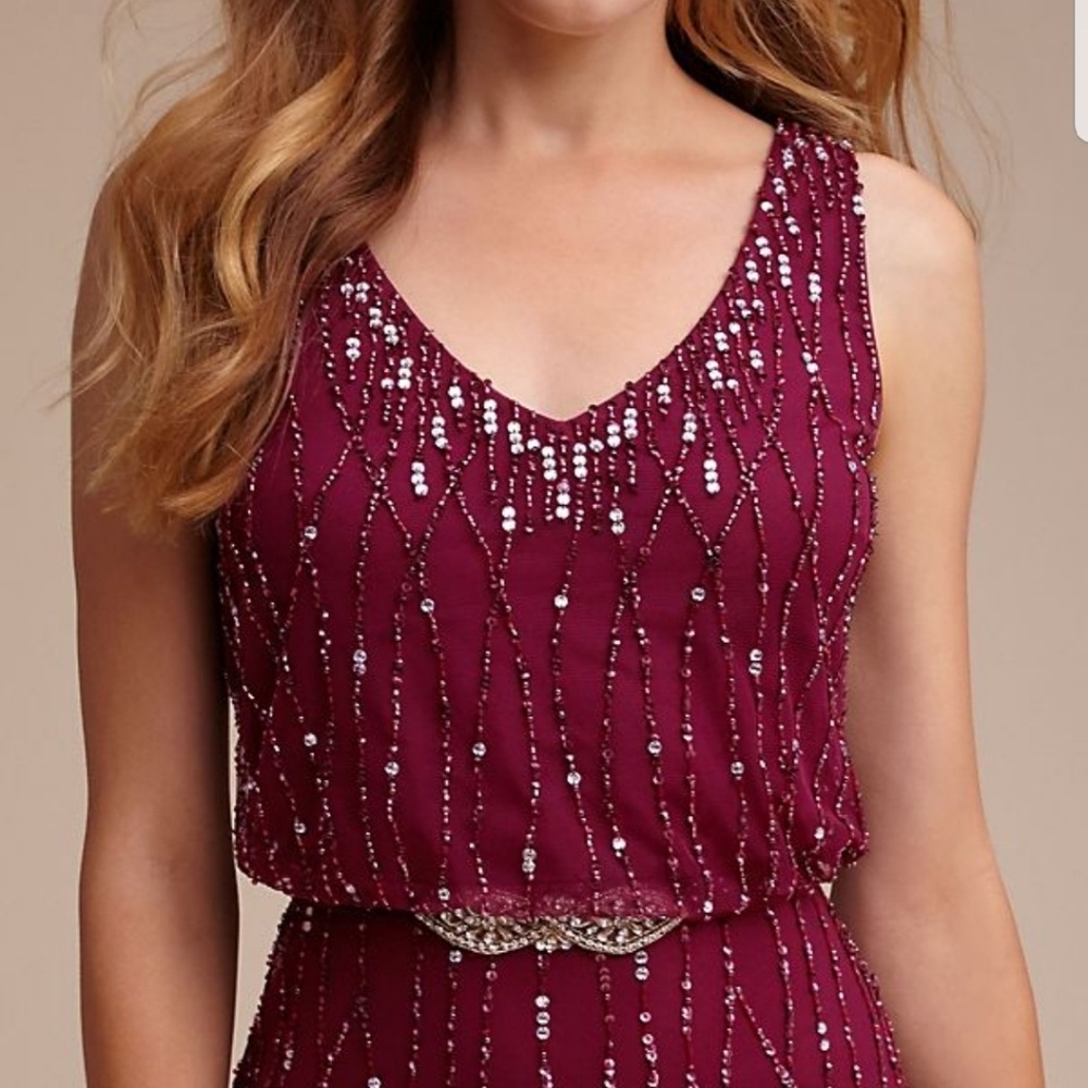 BHLDN Brooklyn Black Cherry Dress